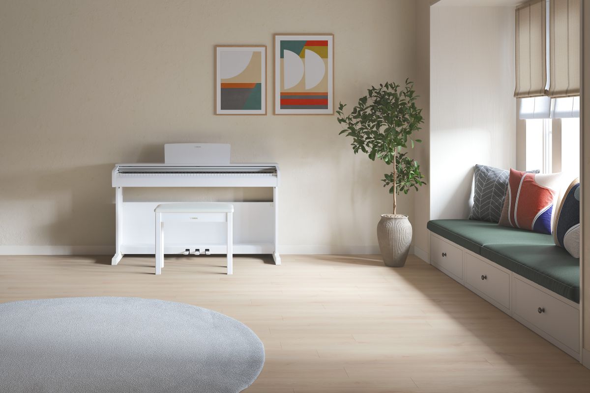 Yamaha YDP-146 White Arius Digital Piano with Bench